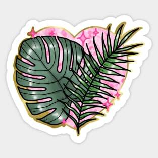 tropical love Sticker